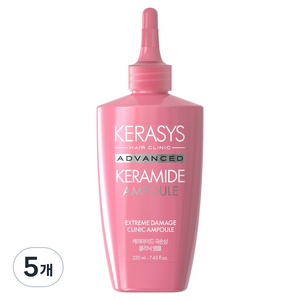 케라시스 케라마이드 극손상 클리닉 헤어앰플, 220ml, 5개