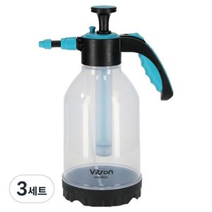비츠온 압축분무기 2L + 롱 + 숏 + 폼 노즐 세트, 혼합색상, 3세트