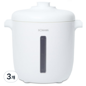 보만 진공쌀통 12kg, 화이트, 3개