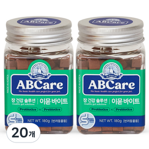 에이비씨케어 반려동물 바이트 영양제, 180g, 장건강/유산균, 20개