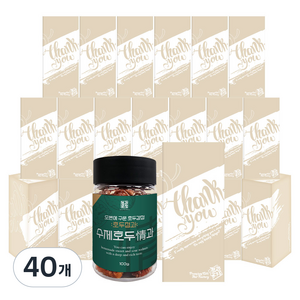 견과공장 오븐에 구운 수제 호두정과 100g, 40개