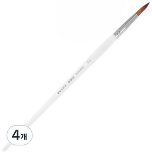 다사바바 오일 라운드 아크릴붓, 12호, 4개