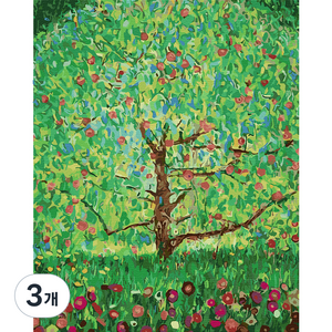 플레이어바웃 유화 피포페인팅 DIY 명화 그리기 40 x 50 cm 클림트 사과나무, 혼합색상, 3개