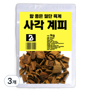 비니플랑센 향 좋은 절단 육계 사각 계피, 1kg, 3개