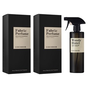 코코도르 패브릭 퍼퓸 섬유탈취제 우디호텔, 2개, 500ml