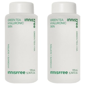 [비건뷰티] 이니스프리 그린티 히알루론산 스킨, 170ml, 2개