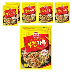 오뚜기 부침가루, 1kg, 6개