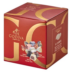 고디바 지큐브 어쏘트먼트 초콜릿 3종 x 4p 세트 100g, 1세트