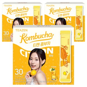 티젠 콤부차 유자, 5g, 30개입, 3개