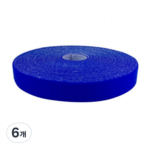 LANstar 매직테이프 RoLL 20mm x 10m LS-GTM-1310BL 파랑, 6개, 블루20mm(10M)