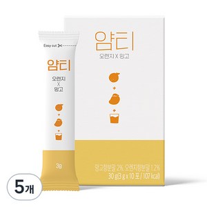 얌티 오렌지 망고, 3g, 10개입, 5개
