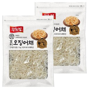 광천김 참 조미 오징어채, 1kg, 2개