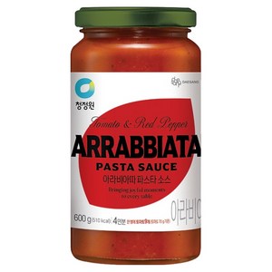 청정원 토마토와 레드페퍼 아라비아따 스파게티소스, 600g, 1개