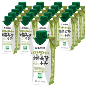 파스퇴르 바른목장 우유, 250ml, 20개 골드박스 특가