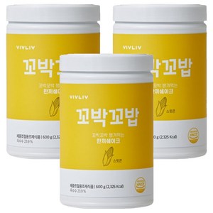 비브리브 꼬박꼬밥 한끼쉐이크 스윗콘맛, 600g, 3개