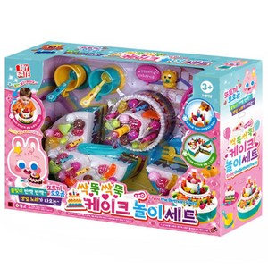 토이게이트 불빛 과 생일노래가 나오는 싹뚝 케이크 놀이, 랜덤발송(곰돌이 센서 리모컨), 1세트