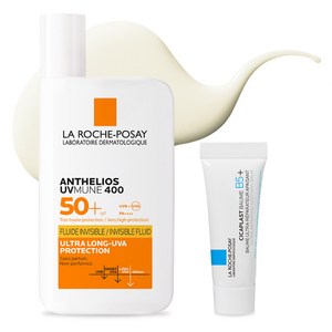 라로슈포제 안뗄리오스 UV뮨 400 선 플루이드 50ml SPF50+ PA++++ + 시카플라스트 밤 3ml 세트, 1세트 골드박스 특가