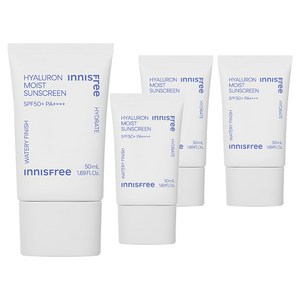 이니스프리 히알루론 수분 선크림 SPF50+ PA++++, 50ml, 4개