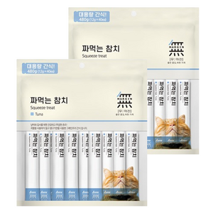 무마진 고양이 짜먹는 간식 12g x 40p, 참치, 480g, 2개
