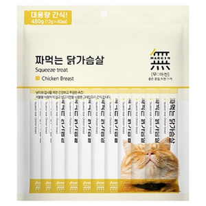 무마진 고양이 짜먹는 간식 12g x 40p, 닭가슴살, 480g, 1개