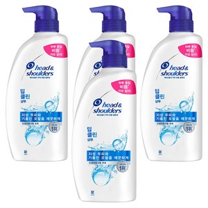 헤드앤숄더 두피 토탈 솔루션 딥클린 샴푸, 850ml, 4개