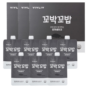 비브리브 꼬박꼬밥 흑임자블랙 챙겨먹는 한끼쉐이크 다이어트 식품, 21개, 40g