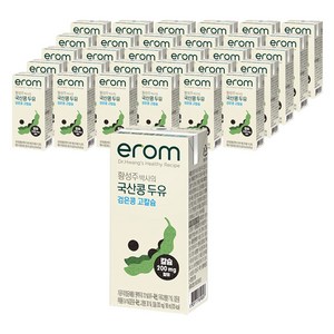 이롬 황성주 박사의 국산콩 두유 검은콩 고칼슘, 190ml, 64개