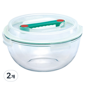 글라스락 사면결착 핸디캡 수박 보관 용기 4L, 2개