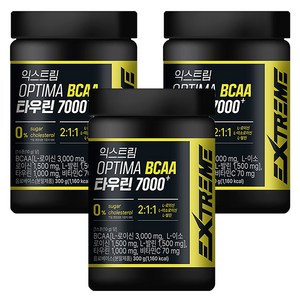 익스트림 옵티마 BCAA 타우린 7000 플러스, 300g, 3개