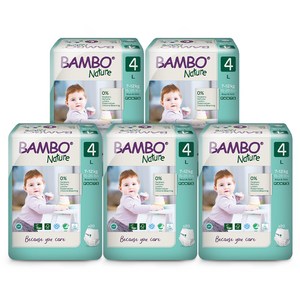 밤보네이처 그린 팬티형 기저귀, 4단계, 100매