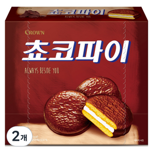 크라운 쵸코파이, 350g, 2개