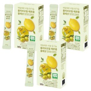 리얼케어 매일레몬 리얼 유기농 올리브오일 레몬즙 올레샷 14p, 280g, 3개