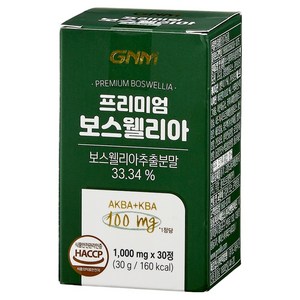 자연의품격 프리미엄 보스웰리아 AKBA+KBA 100mg, 30정, 1개