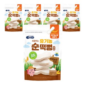 베베쿡 처음먹는 유기농 순떡뻥, 20g, 5개, 백미