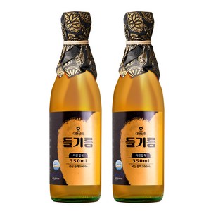 대현상회 저온압착 국산 들기름, 350ml, 2개