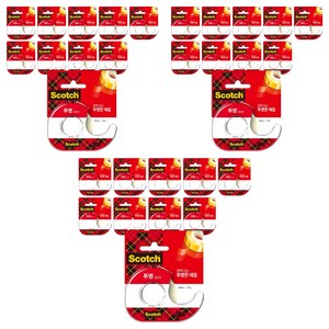 쓰리엠 스카치 테이프 디스펜서 18mm x 15m 581D, 투명, 30개