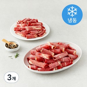 차돌양지 샤브샤브용 (냉동), 700g, 3개