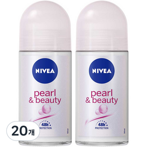 니베아 펄 앤 뷰티 데오드란트 롤온, 50ml, 20개