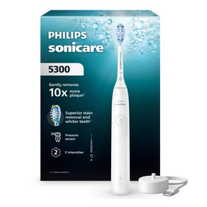 필립스 올 뉴 소닉케어 컴팩트 5300 전동칫솔, 화이트, 1개, HX7108/05