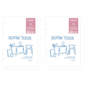 워너디스 6공 점보 리필 무지 내지, 100매, 2세트