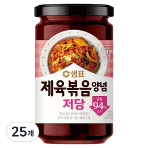 샘표 저당 제육볶음 양념, 440g, 25개