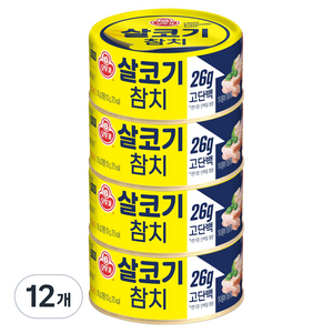 [오뚜기] 살코기 오뚜기 참치, 135g, 12개