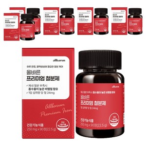 올바른건강식품 프리미엄 철분제, 90정, 6개