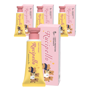 루치펠로 울라울라 치약 달콤한사과향, 60g, 4개