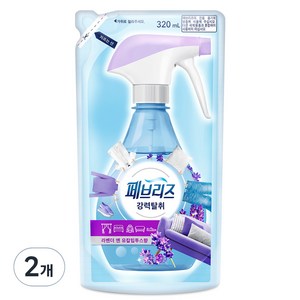 페브리즈 섬유탈취제 라벤더 앤 유칼립투스향 리필, 320ml, 2개