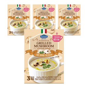 폰타나 그릴드 머쉬룸 크림 컵수프, 60g, 4개
