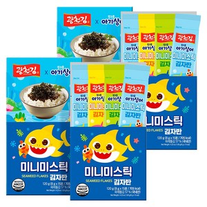 광천김 핑크퐁 미니미스틱 김자반 8g x 15p, 120g, 4개