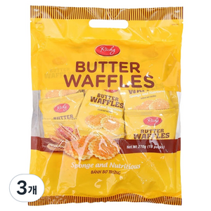리키 에그버터 와플, 270g, 3개