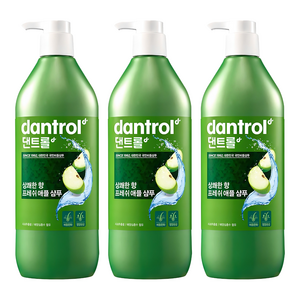 댄트롤 프레쉬 애플 샴푸 상쾌한 향, 820ml, 3개