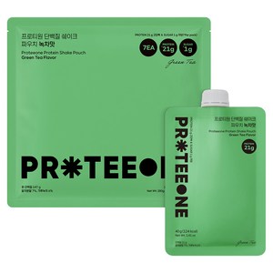 프로티원 단백질 쉐이크 파우치 녹차맛, 280g, 1개